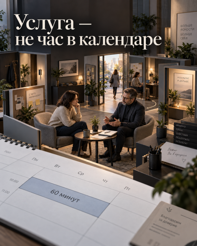​Услуга — это не количество встреч