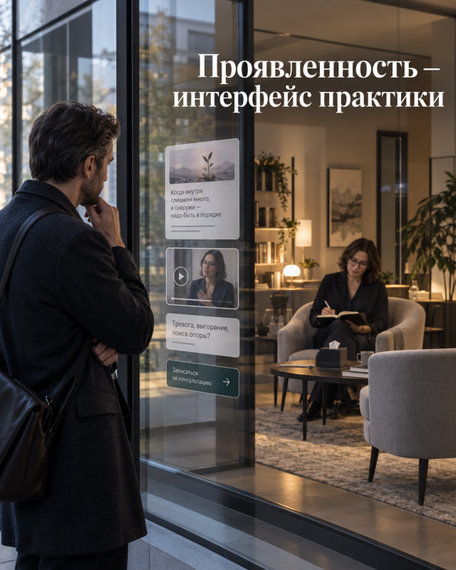 Проявленность — это интерфейс практики Проявленность — это интерфейс практики