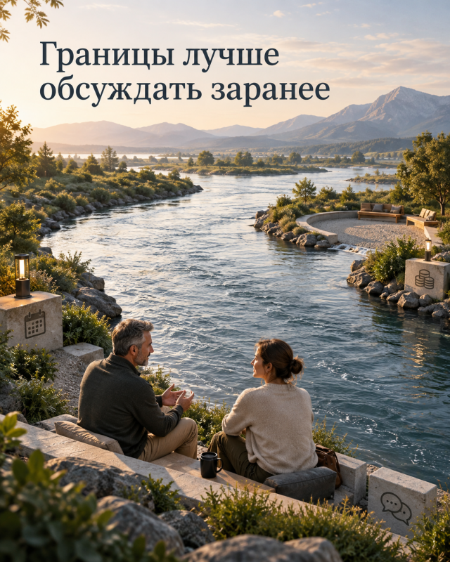 Границы лучше обсуждать до того, как они понадобились Границы лучше обсуждать до того, как они понадобились